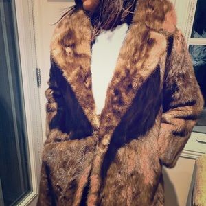Knee length vintage fur coat